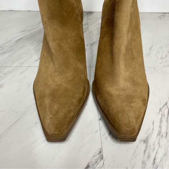 Steve Madden Sparrow Brown Suede Heeled Bootie 11M - Picture 11 of 15